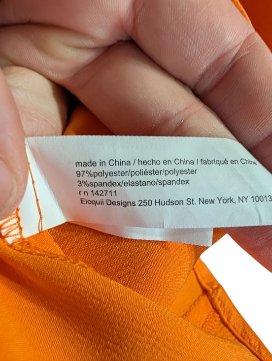 Eloquii Bright Orange Tie-Front Midi Dress | Size 20 | NWT Bold Statement Piece - Picture 9 of 10